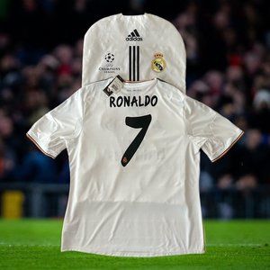 Real Madrid NWT 2013/14 UCL Home Soccer Jersey Cristiano Ronaldo 2XL Adidas